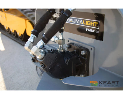 Baumalight FMM148 48’’ Mini Skid Steer Flail Mower - 30 F2000 Flail Teeth Adjustable Roller Bar Flail Mowers