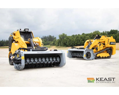 Baumalight FMM148 48’’ Mini Skid Steer Flail Mower - 30 F2000 Flail Teeth Adjustable Roller Bar Flail Mowers