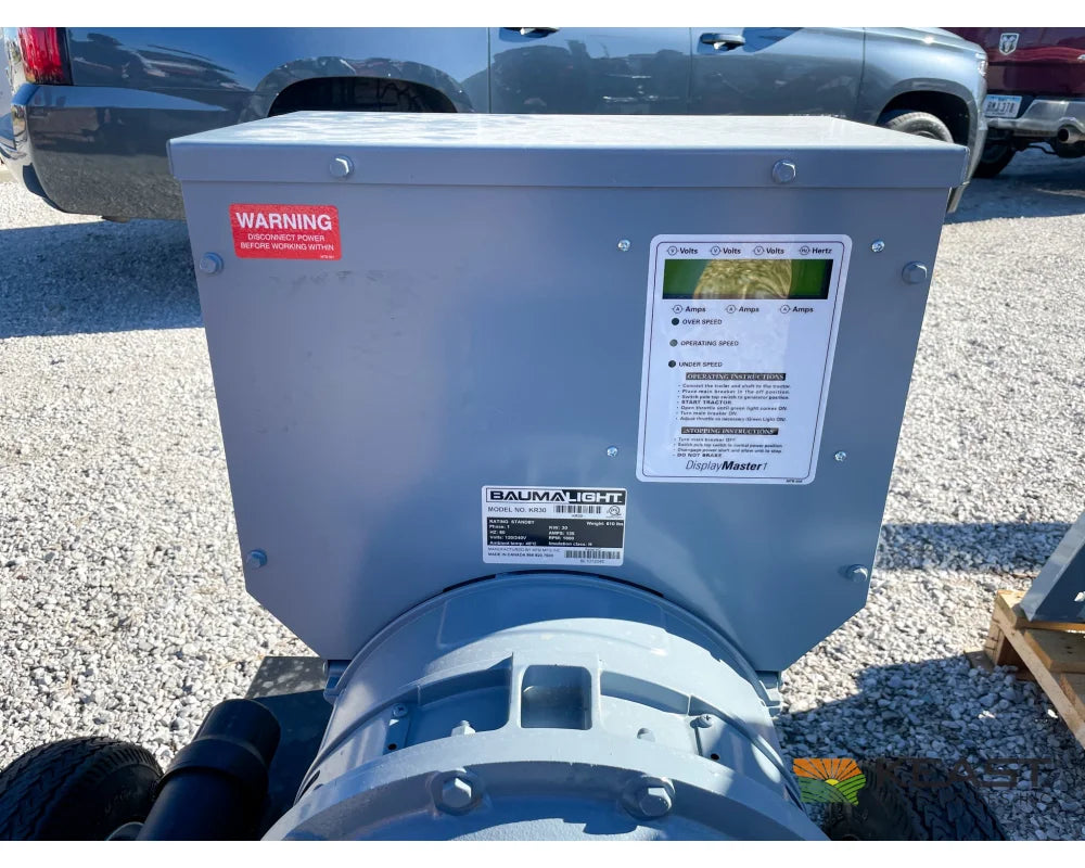Baumalight KR30 PTO Generator - 30 kW Output For 23-45 HP Tractors Generators