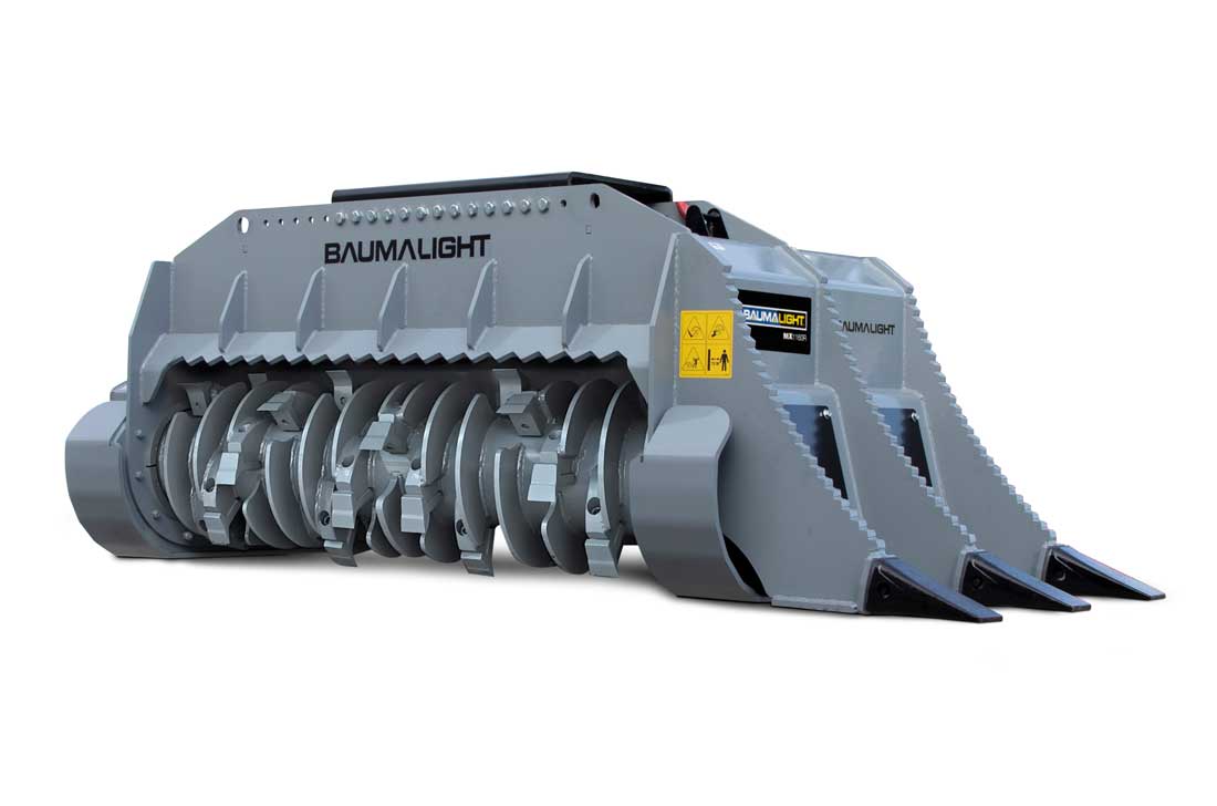 Baumalight MX1160R open rotor and underside, three-quarter view