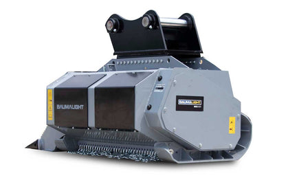 Rear three-quarter view of the Baumalight MX948R excavator mulcher