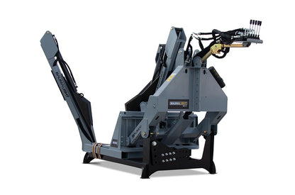 Baumalight PT330 three-point tree spade, whole attachment with manual valve levers shown