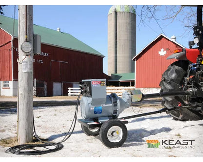 Baumalight QC19 PTO Generator 19 kW Single Phase 120/240V 540 PTO 90 Amp Main Breaker Generators
