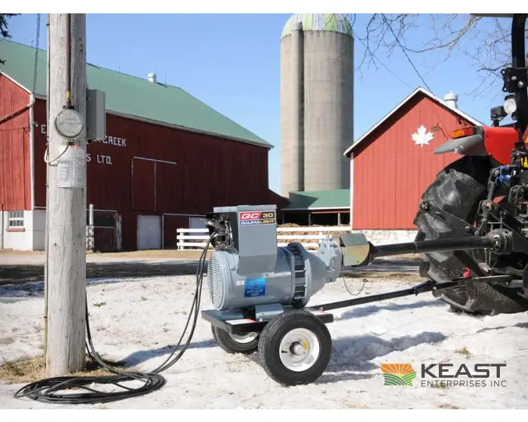 Baumalight QC55 PTO Generator 55 kW Single-Phase 120/240V 540 PTO 225 Amp Breaker Generators