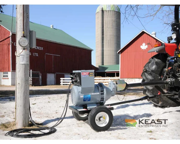 Baumalight QC65 PTO Generator 65 kW Single-Phase 120/240V 540 PTO 250 Amps Generators