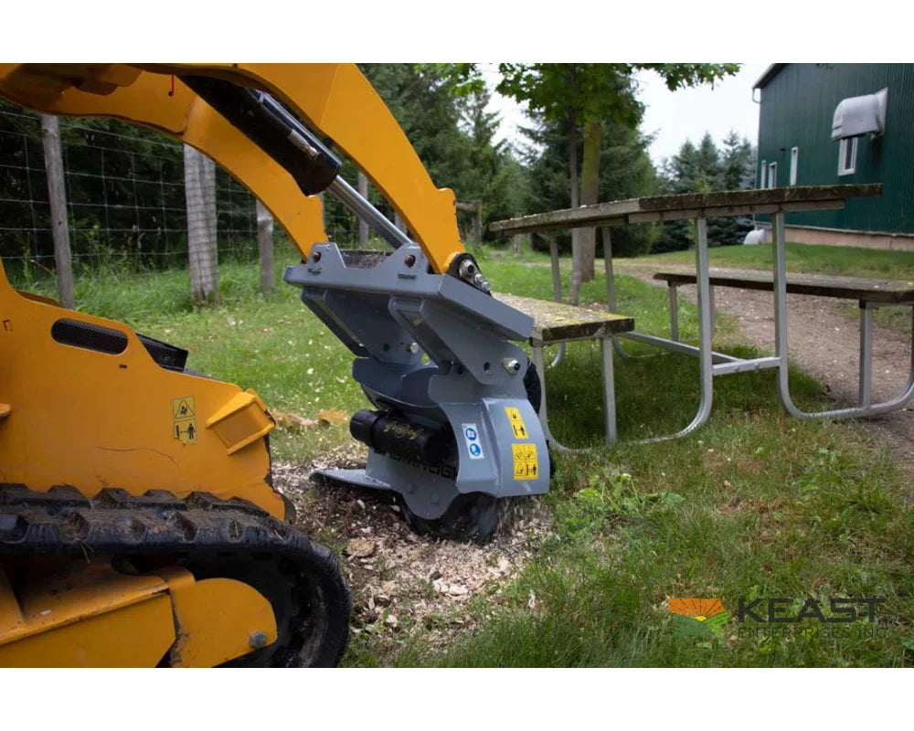 Baumalight S14 Mini Skid Steer Stump Grinder - 18’’ Rotor 12 Carbide Teeth 10-15 GPM Mulchers