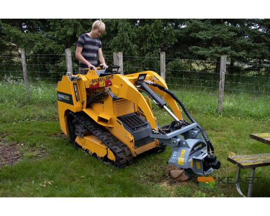 Baumalight S14 Mini Skid Steer Stump Grinder - 18’’ Rotor 12 Carbide Teeth 10-15 GPM Mulchers