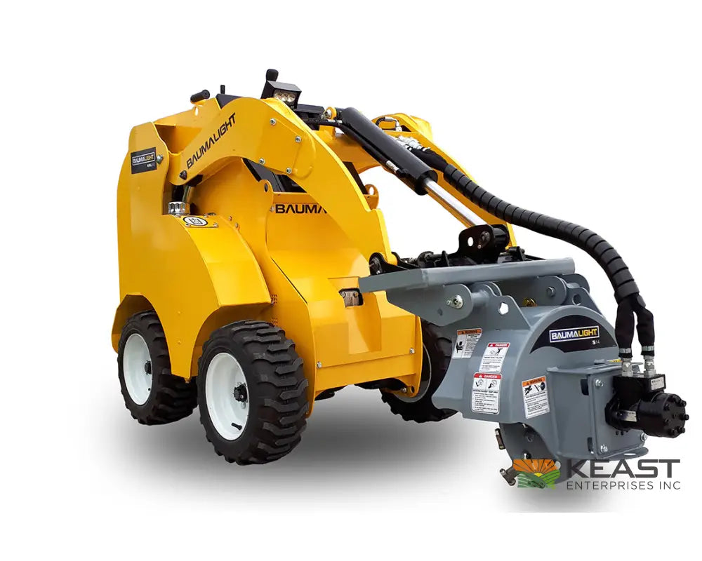 Baumalight S14 Mini Skid Steer Stump Grinder - 18’’ Rotor 12 Carbide Teeth 10-15 GPM Mulchers