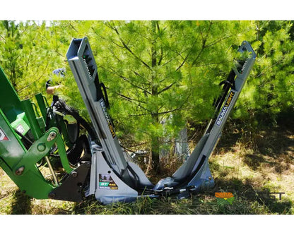 Baumalight ST440 40’’ Skid Steer Tree Spade - Manual Hydraulic Control 4-Blade Semi-Truncated Design AR400 Steel Tree