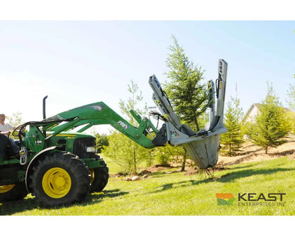 Baumalight ST440 40’’ Skid Steer Tree Spade - Manual Hydraulic Control 4-Blade Semi-Truncated Design AR400 Steel Tree
