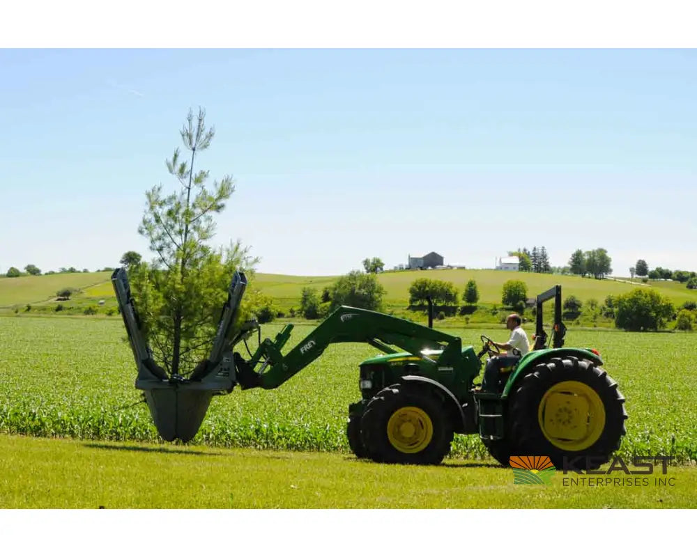 Baumalight ST440 40’’ Skid Steer Tree Spade - Manual Hydraulic Control 4-Blade Semi-Truncated Design AR400 Steel Tree