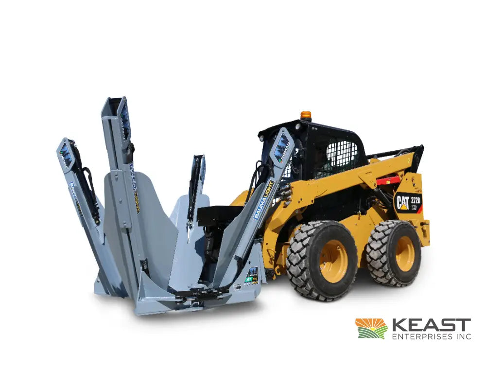 Baumalight ST440 40’’ Skid Steer Tree Spade - Manual Hydraulic Control 4-Blade Semi-Truncated Design AR400 Steel Tree