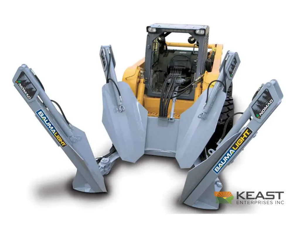 Baumalight ST440 40’’ Skid Steer Tree Spade - Manual Hydraulic Control 4-Blade Semi-Truncated Design AR400 Steel Tree