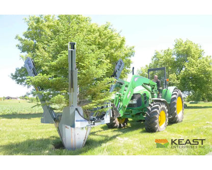 Baumalight ST440 40’’ Skid Steer Tree Spade - Manual Hydraulic Control 4-Blade Semi-Truncated Design AR400 Steel Tree