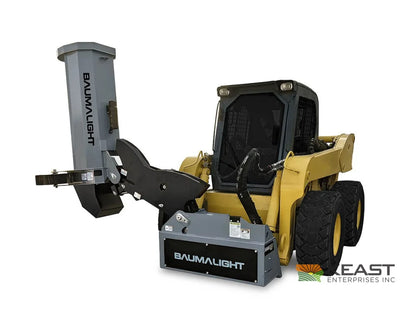 Baumalight SWA540 48’’ Skid Steer Boom Mower - 6’ Reach Curved Single Arm F2000 Flail Teeth Bent Axis Piston Motor