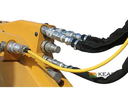 Baumalight SWA540 48’’ Skid Steer Boom Mower - 6’ Reach Curved Single Arm F2000 Flail Teeth Bent Axis Piston Motor