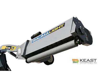 Baumalight SWA540 48’’ Skid Steer Boom Mower - 6’ Reach Curved Single Arm F2000 Flail Teeth Bent Axis Piston Motor