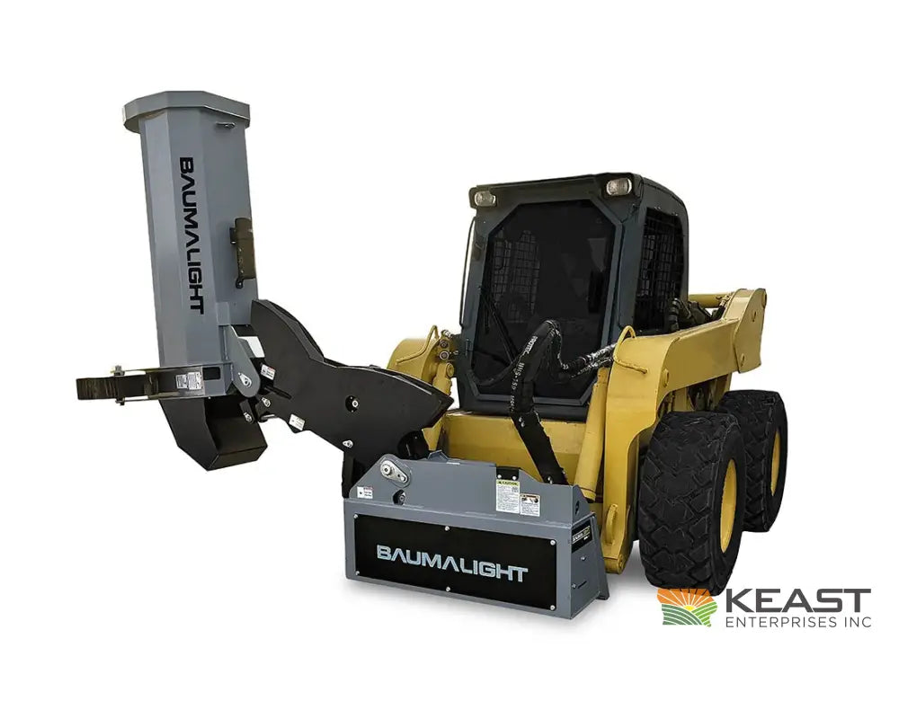 Baumalight SWA540 48’’ Skid Steer Boom Mower - 6’ Reach Curved Single Arm F2000 Flail Teeth Bent Axis Piston Motor