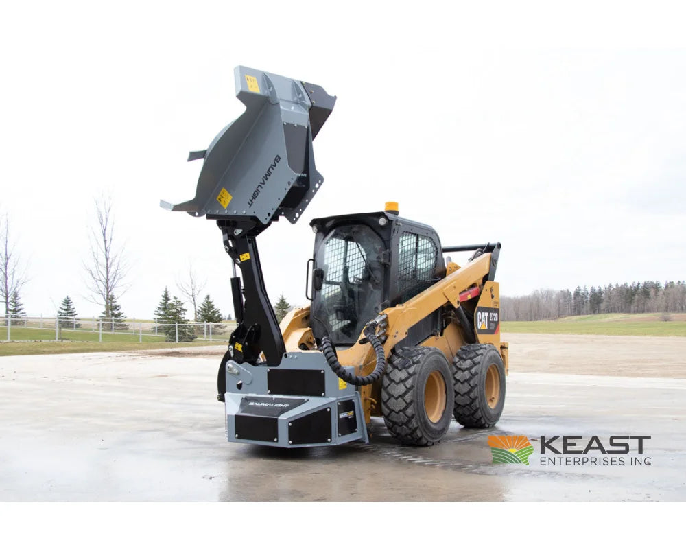 Baumalight SWA750 42’’ Skid Steer Boom Mower - 7’ Reach Rotary Cutting Blades Bent Axis Piston Motor Mowers