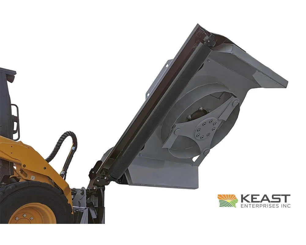 Baumalight SWA750 42’’ Skid Steer Boom Mower - 7’ Reach Rotary Cutting Blades Bent Axis Piston Motor Mowers