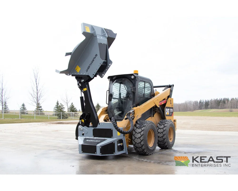Baumalight SWA750 42’’ Skid Steer Boom Mower - 7’ Reach Rotary Cutting Blades Bent Axis Piston Motor Mowers