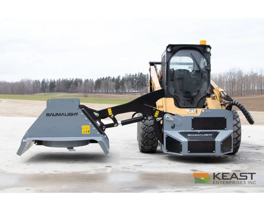 Baumalight SWA750 42’’ Skid Steer Boom Mower - 7’ Reach Rotary Cutting Blades Bent Axis Piston Motor Mowers