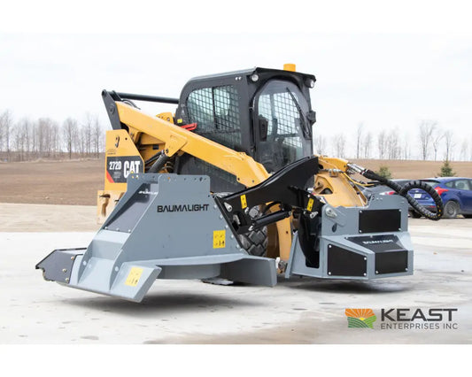 Baumalight SWA750 42’’ Skid Steer Boom Mower - 7’ Reach Rotary Cutting Blades Bent Axis Piston Motor Mowers