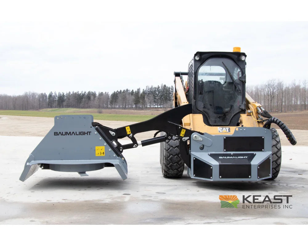 Baumalight SWA750 42’’ Skid Steer Boom Mower - 7’ Reach Rotary Cutting Blades Bent Axis Piston Motor Mowers