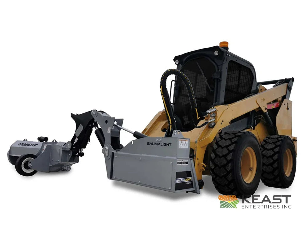 Baumalight SWF560 48’’ Skid Steer Boom Mower - 10’ Reach F2000 Flail Teeth Bent Axis Piston Motor Flail Mowers