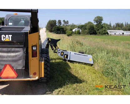 Baumalight SWF560 48’’ Skid Steer Boom Mower - 10’ Reach F2000 Flail Teeth Bent Axis Piston Motor Flail Mowers