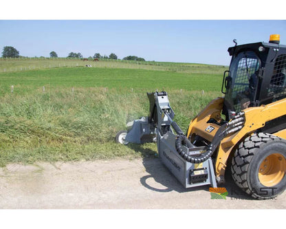 Baumalight SWF560 48’’ Skid Steer Boom Mower - 10’ Reach F2000 Flail Teeth Bent Axis Piston Motor Flail Mowers