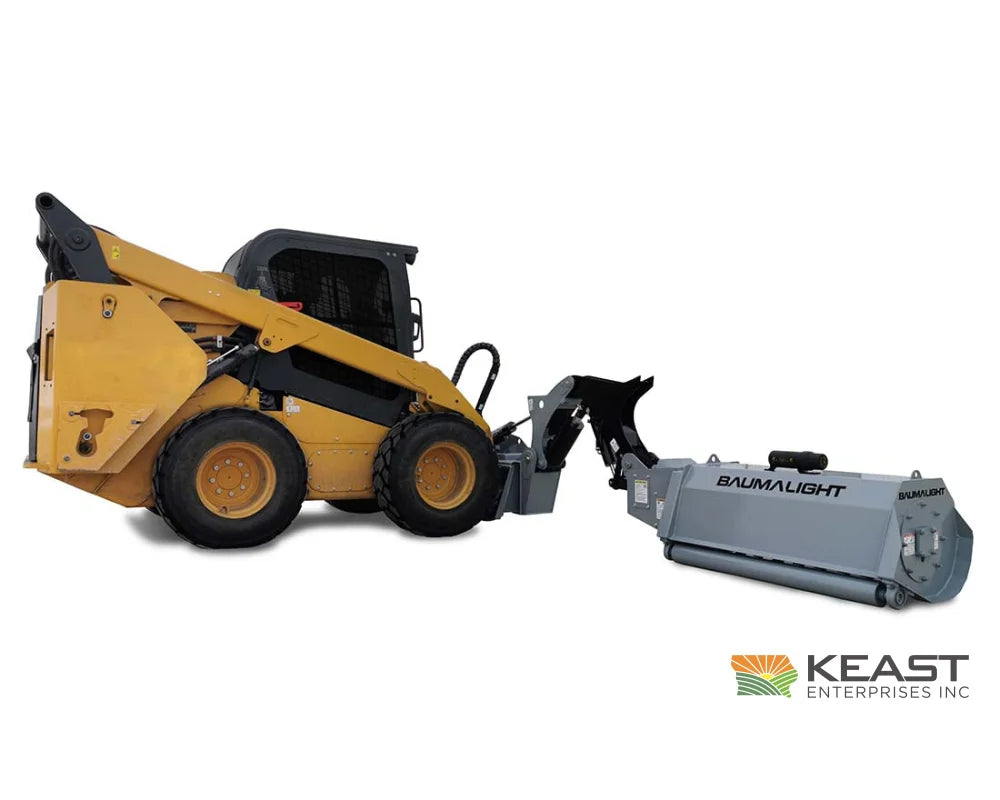 Baumalight SWF560 48’’ Skid Steer Boom Mower - 10’ Reach F2000 Flail Teeth Bent Axis Piston Motor Flail Mowers