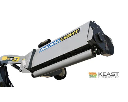 Baumalight SWF560 48’’ Skid Steer Boom Mower - 10’ Reach F2000 Flail Teeth Bent Axis Piston Motor Flail Mowers