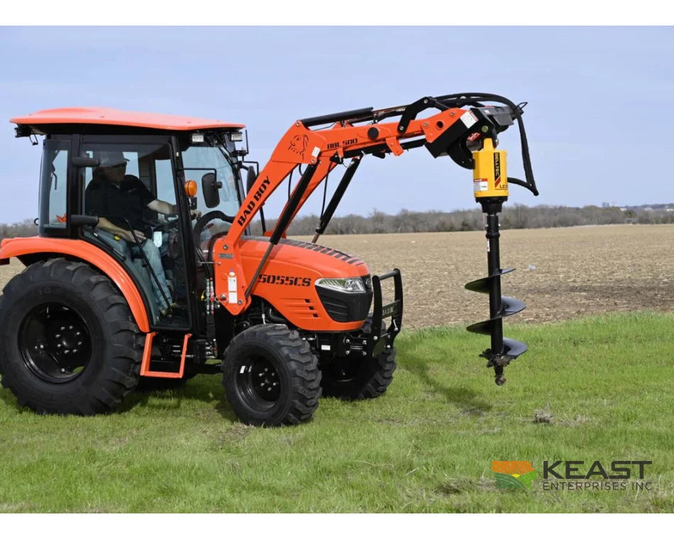 Belltec LC300 Auger Drive Kit Skid Steer Plate 2″ Hex 15–30 GPM 96″ Hose Kit Auger Drives