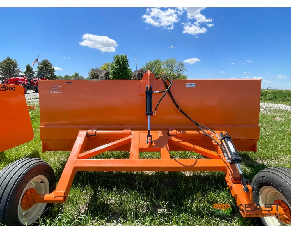 Big Dog BH100 10’ Box Scraper – 4 yd Capacity Reversible Blade 11L x 15 Tires Box Scrapers