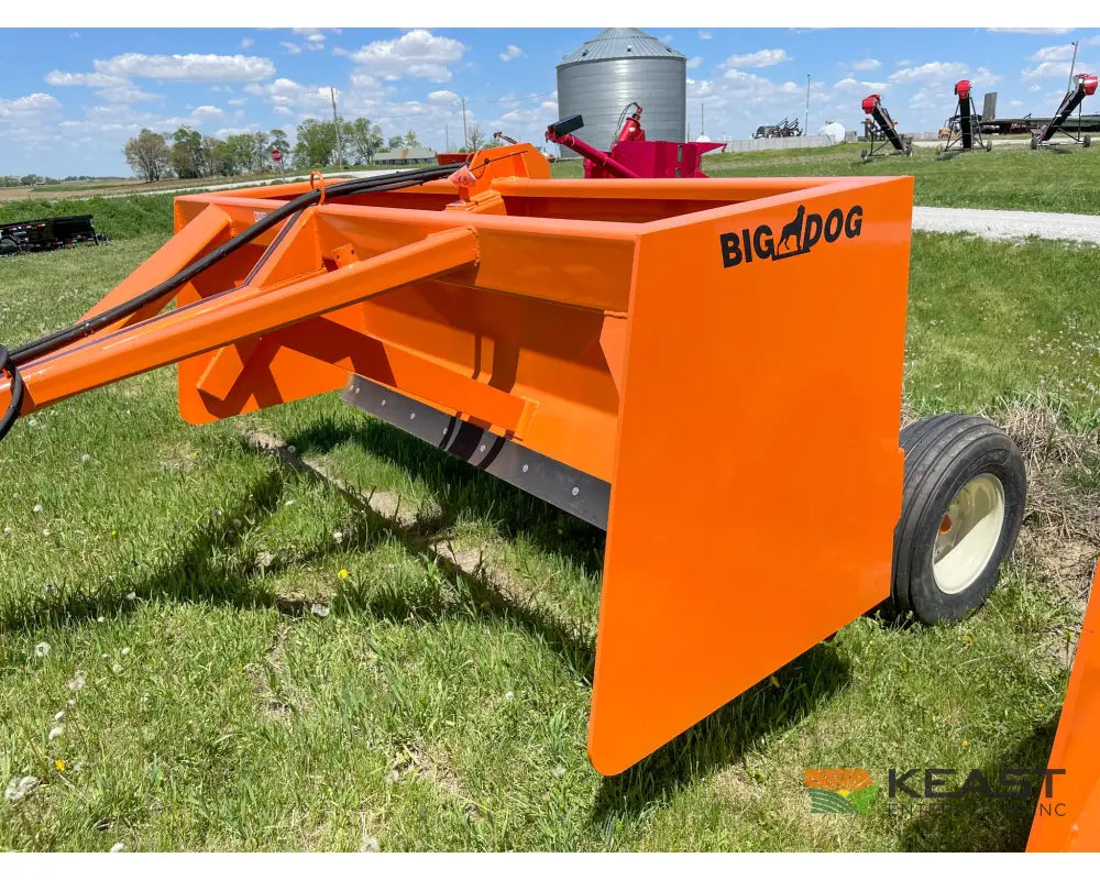 Big Dog BH100 10’ Box Scraper – 4 yd Capacity Reversible Blade 11L x 15 Tires Box Scrapers