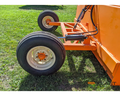 Big Dog BH120 Box Scraper 12′ Cut 5 yd Heaped Capacity Reversible 1-Pc Blade 11L×15 Tires Box Scrapers