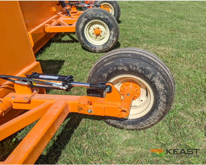 Big Dog BH120 Box Scraper 12′ Cut 5 yd Heaped Capacity Reversible 1-Pc Blade 11L×15 Tires Box Scrapers