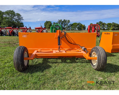 Big Dog BH120 Box Scraper 12′ Cut 5 yd Heaped Capacity Reversible 1-Pc Blade 11L×15 Tires Box Scrapers