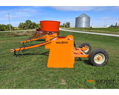 Big Dog BH120 Box Scraper 12′ Cut 5 yd Heaped Capacity Reversible 1-Pc Blade 11L×15 Tires Box Scrapers