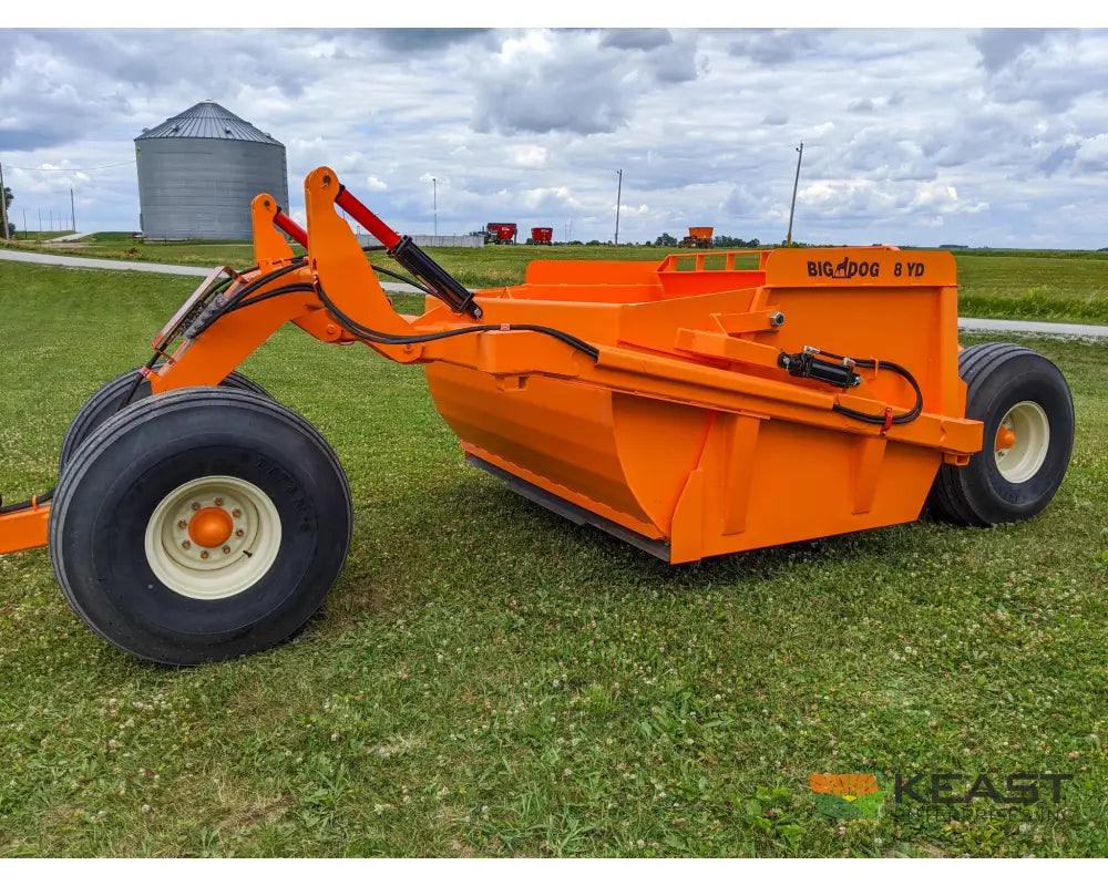 Big Dog S8 8 Yard Ejection Scraper – 7.5’ Cut Width 3-Piece Blade 125-175 HP Ejection Scrapers