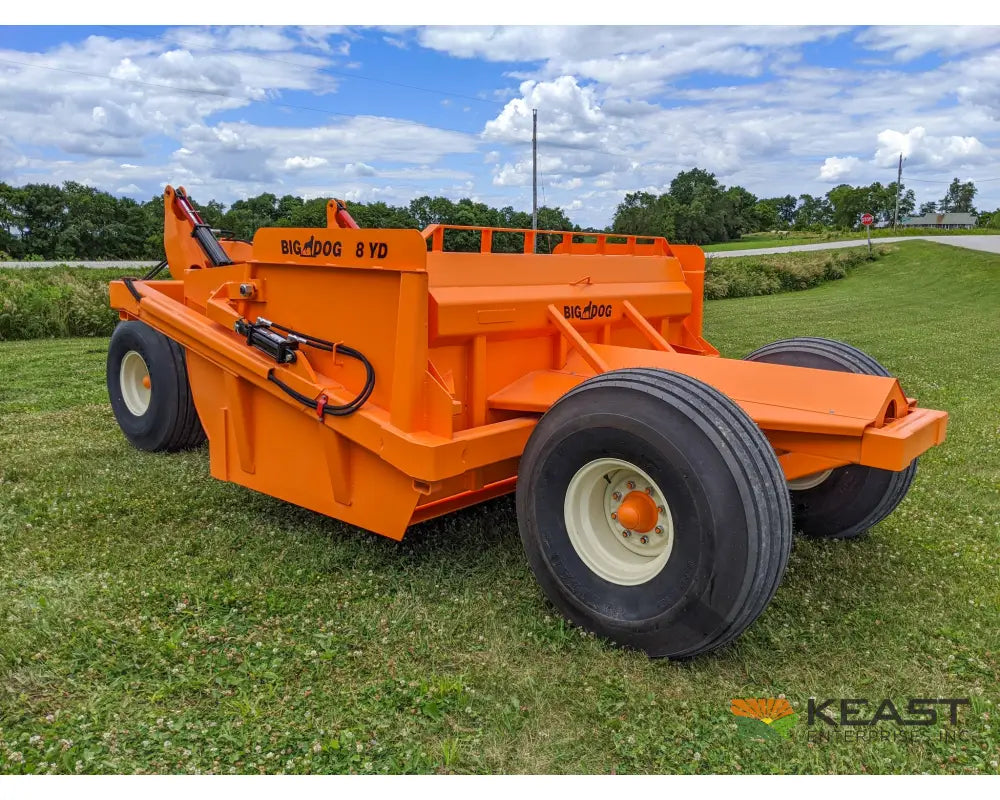 Big Dog S8 8 Yard Ejection Scraper – 7.5’ Cut Width 3-Piece Blade 125-175 HP Ejection Scrapers