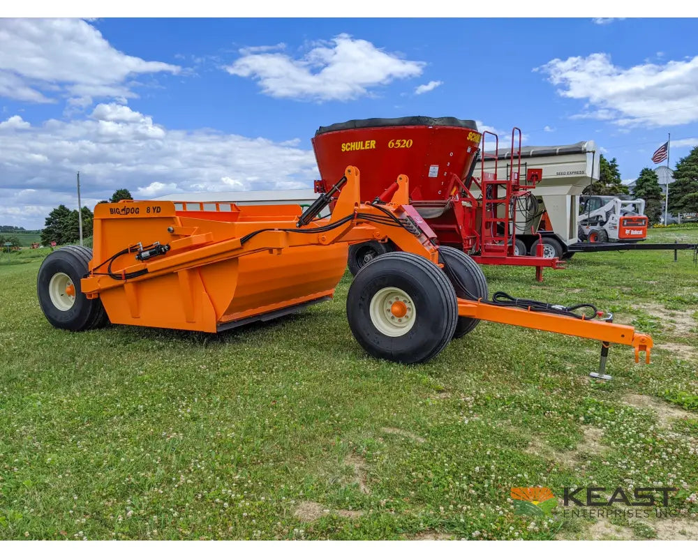 Big Dog S8 8 Yard Ejection Scraper – 7.5’ Cut Width 3-Piece Blade 125-175 HP Ejection Scrapers