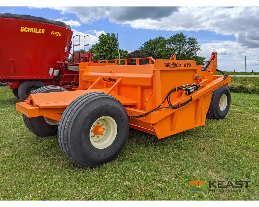 Big Dog S8 8 Yard Ejection Scraper – 7.5’ Cut Width 3-Piece Blade 125-175 HP Ejection Scrapers