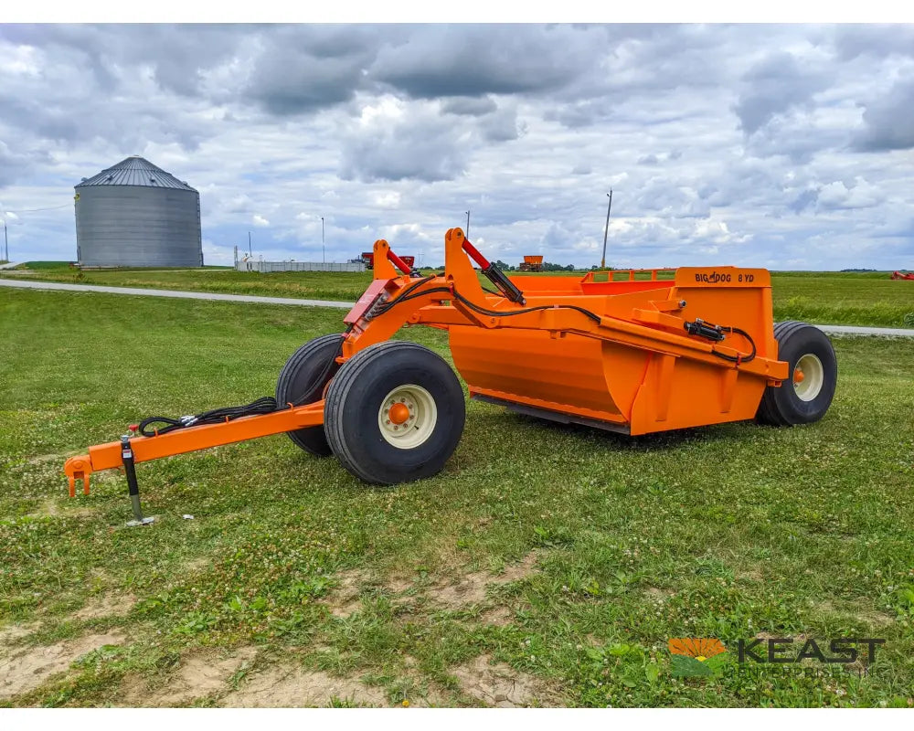 Big Dog S8 8 Yard Ejection Scraper – 7.5’ Cut Width 3-Piece Blade 125-175 HP Ejection Scrapers