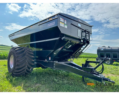 Brandt 1120XT Grain Cart - 1,100 Bushel Capacity Roll Tarp 20’’ Discharge Scales Grain Carts