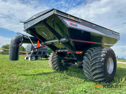 Brandt 1120XT Grain Cart - 1,100 Bushel Capacity Roll Tarp 20’’ Discharge Scales Grain Carts