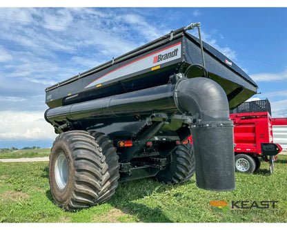 Brandt 1120XT Grain Cart - 1,100 Bushel Capacity Roll Tarp 20’’ Discharge Scales Grain Carts