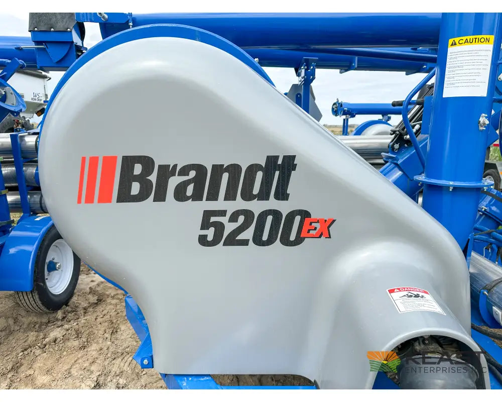 Brandt 5200EX Grain Vac – Full Pipe Package 5,200 BPH Capacity 10’’ Auger Grain Vacs