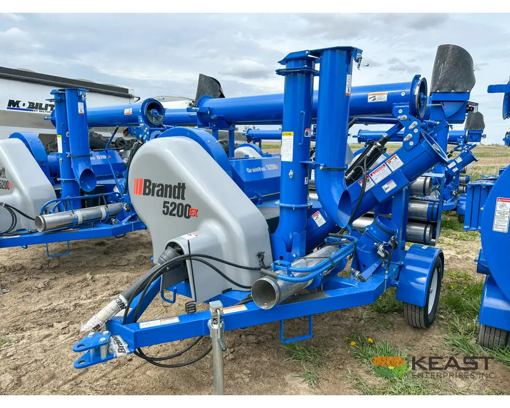 Brandt 5200EX Grain Vac – Full Pipe Package 5,200 BPH Capacity 10’’ Auger Grain Vacs